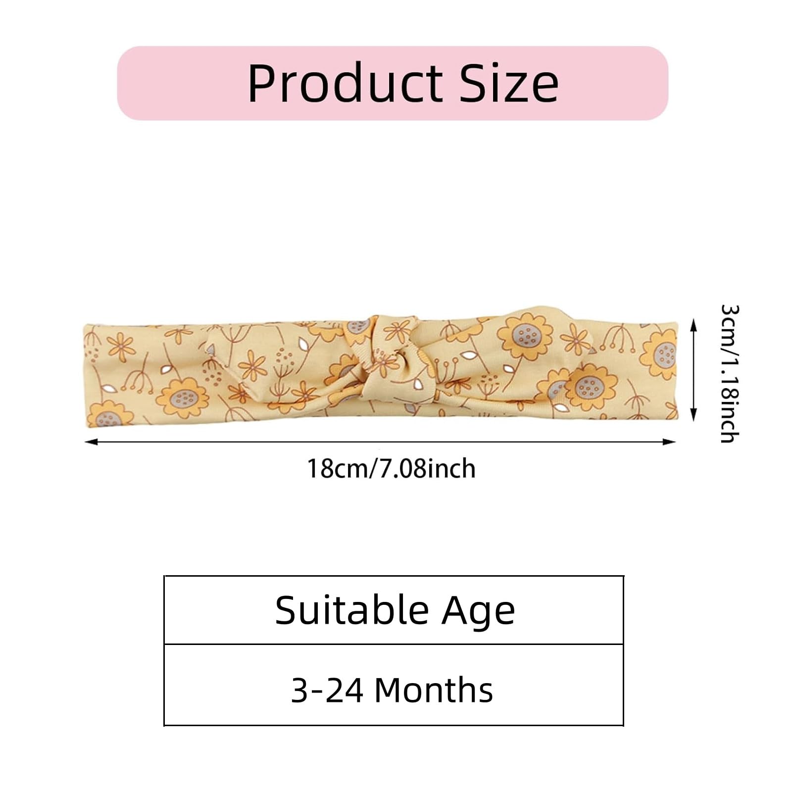 KIDOCHEESE big bow headband with 1.1-inch bow for cute outfits