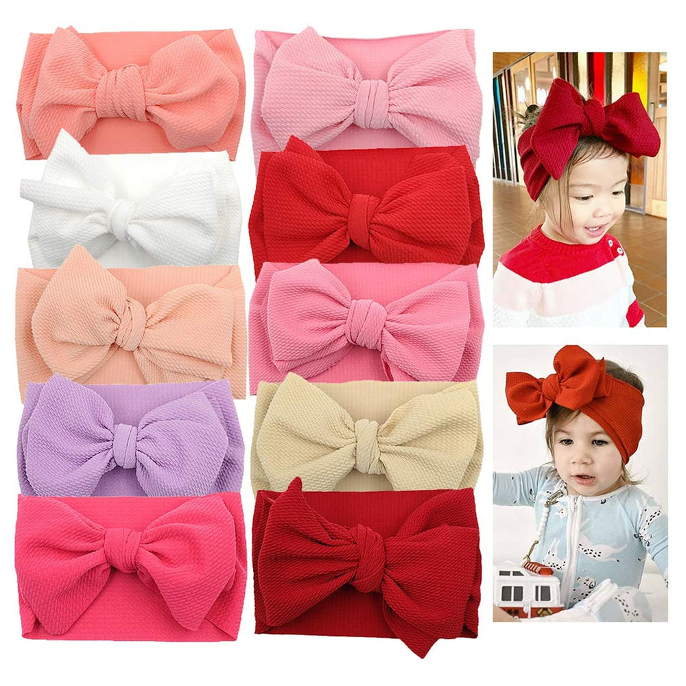 KIDOCHEESE big bows headband gift-pack ideal for baby showers and birthdays.