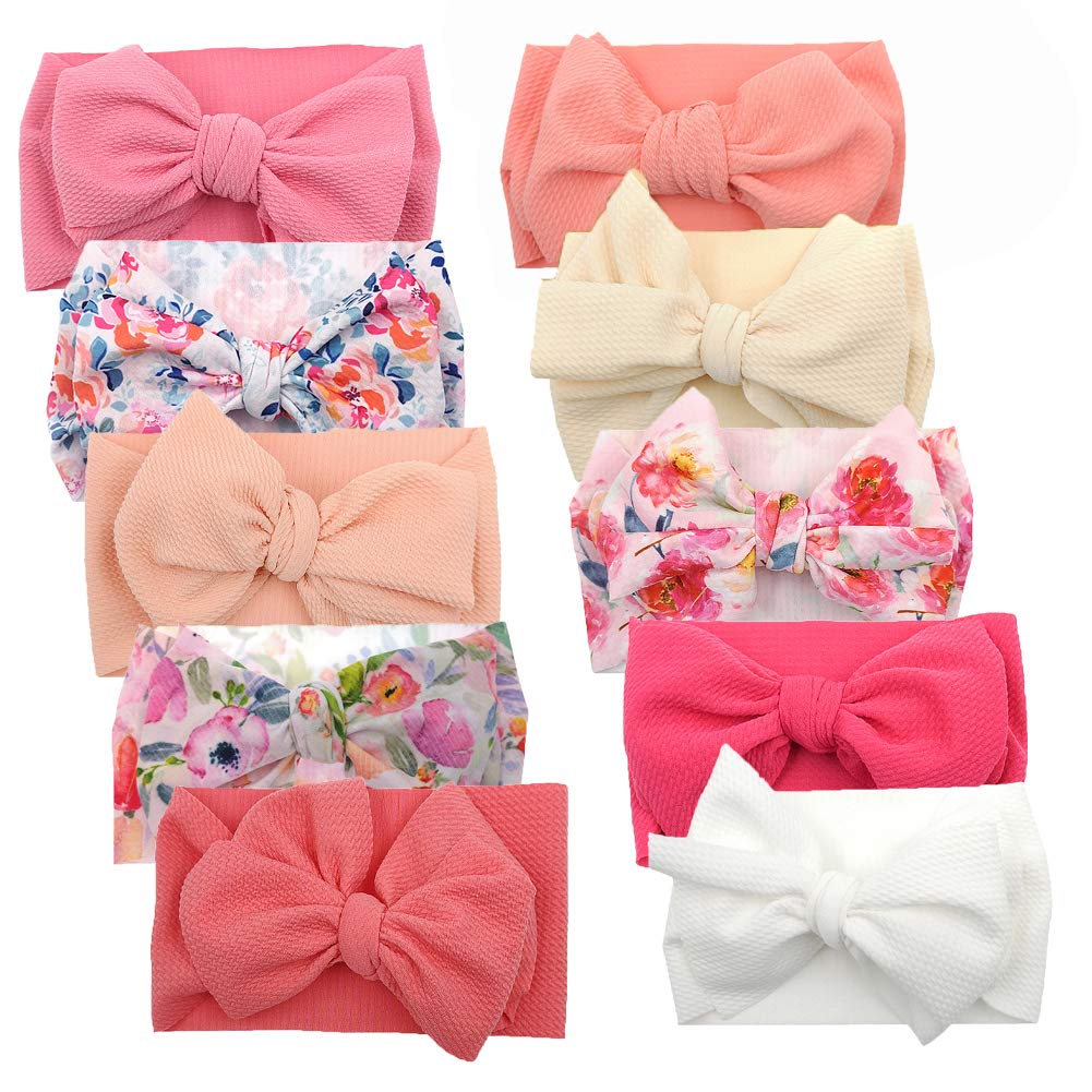 KIDOCHEESE Big Bows packaging shows 10 color options for easy outfit matching.