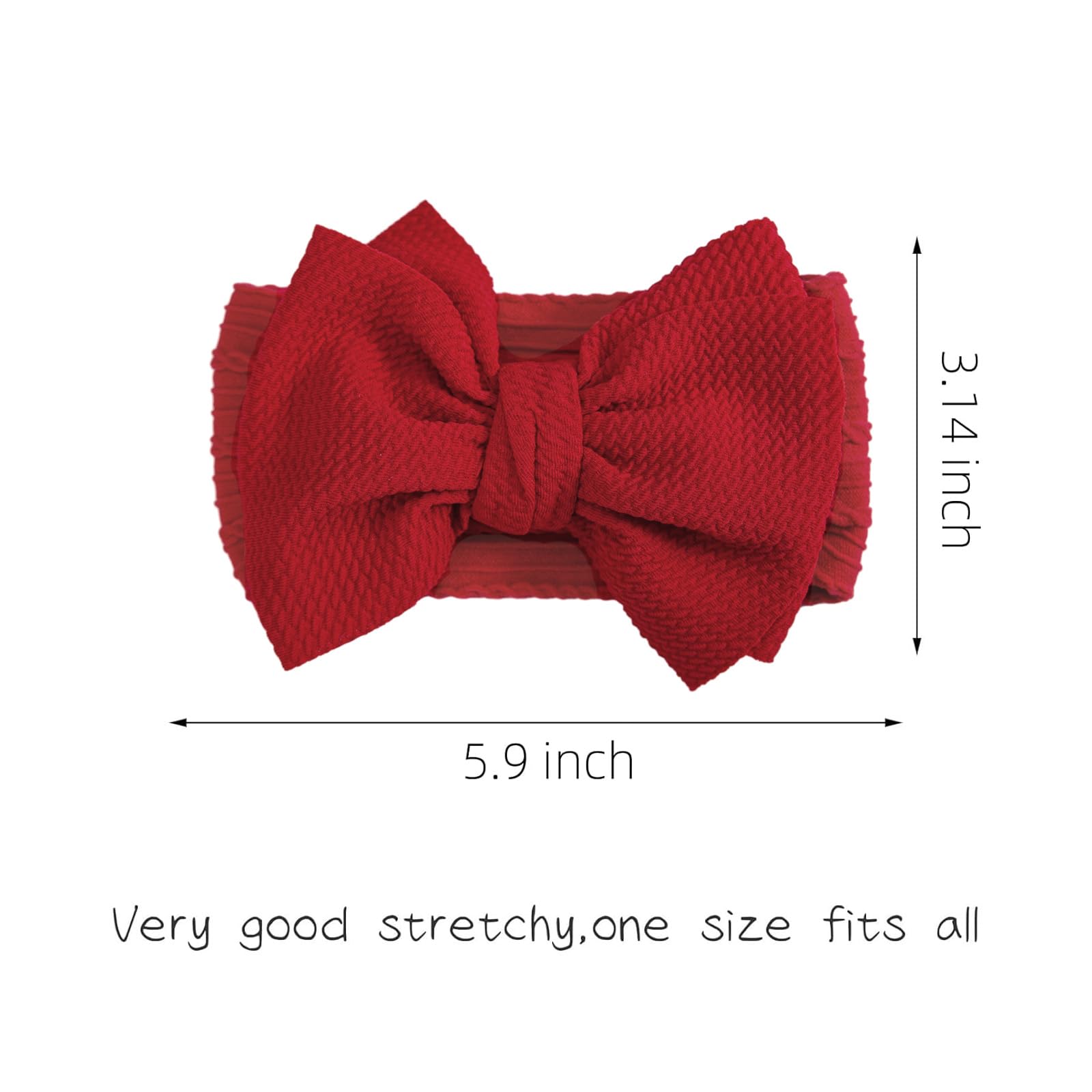 KIDOCHEESE Christmas baby bows soft fabric closeup highlights comfort for all-day wear.