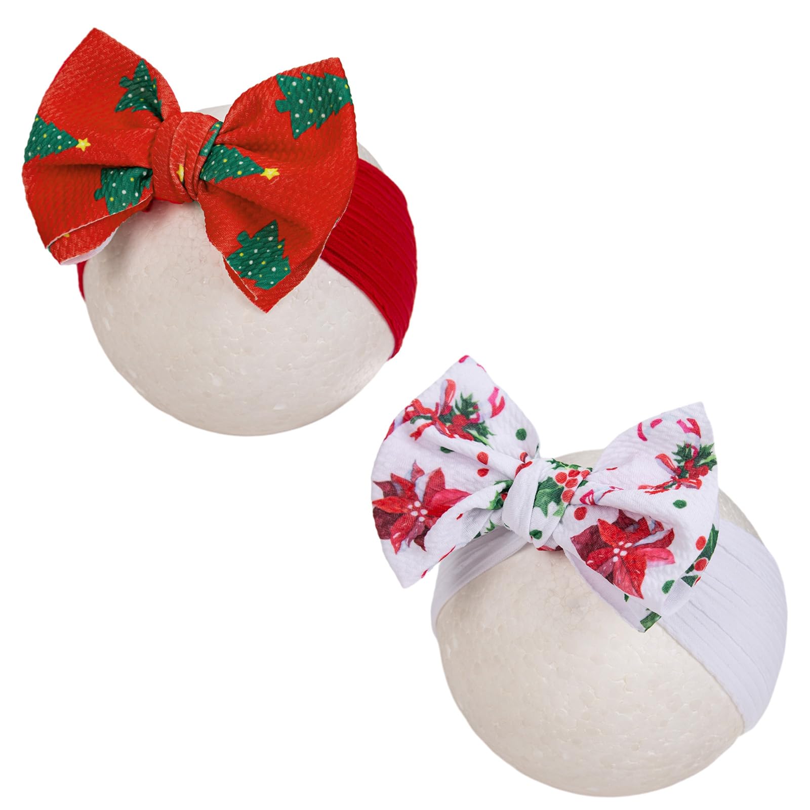 KIDOCHEESE Christmas pattern headband with soft stretch for comfortable holiday wear