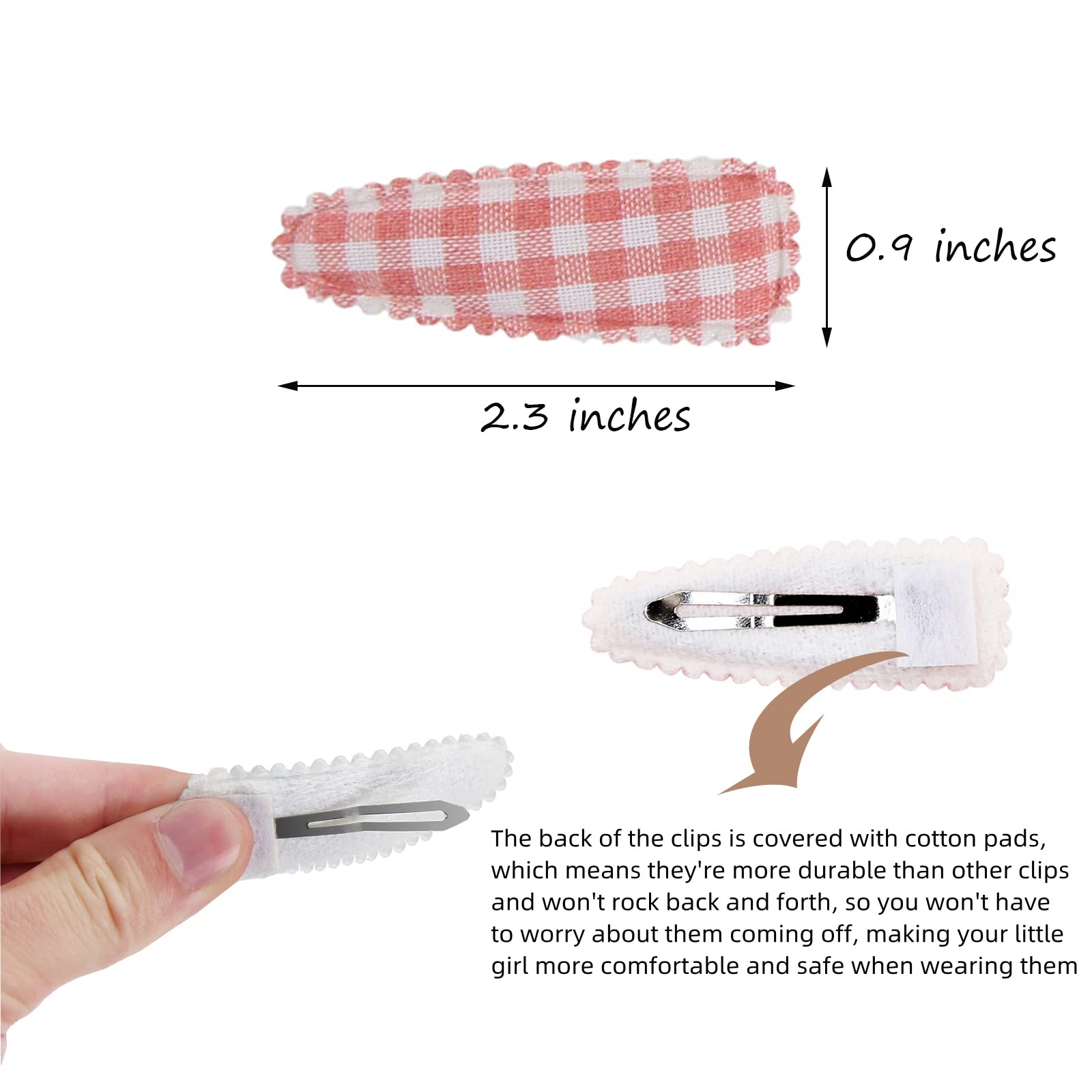 Kidocheese cloth-wrapped Clips feel gentle on hair with all-day comfort