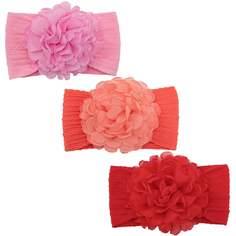 KIDOCHEESE flower headband newborn soft fabric for gentle comfort.