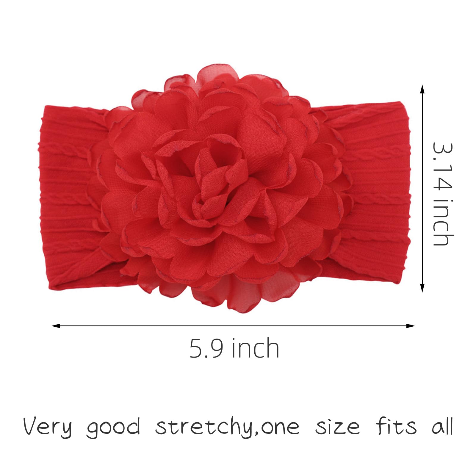 KIDOCHEESE flower headband pink bow enhances cute daily outfits.