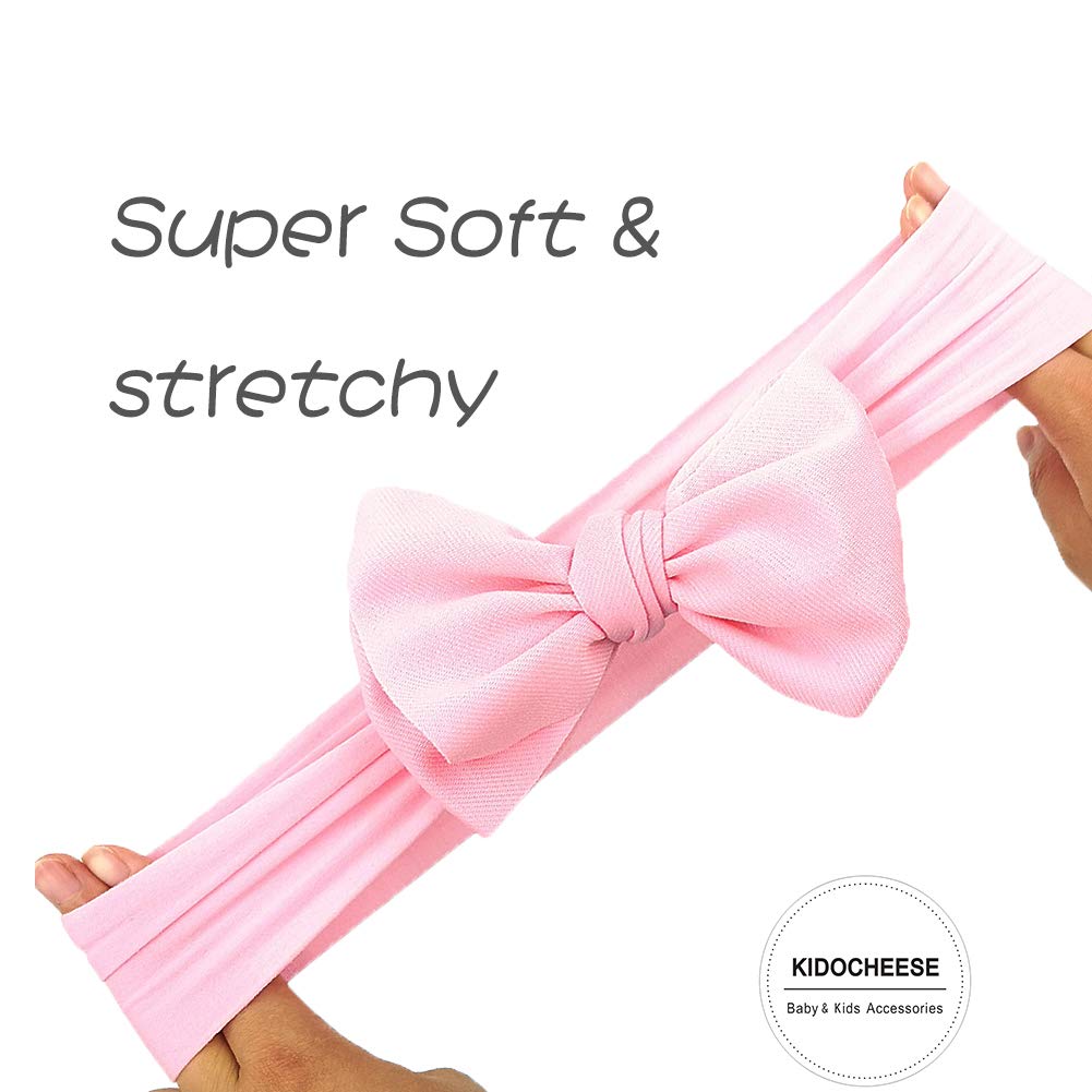 KIDOCHEESE nylon-stretch headband highlights flexible fit for infants