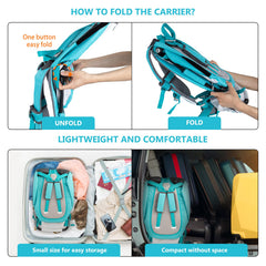 Kidpprod lightweight metal frame makes carrying easier.