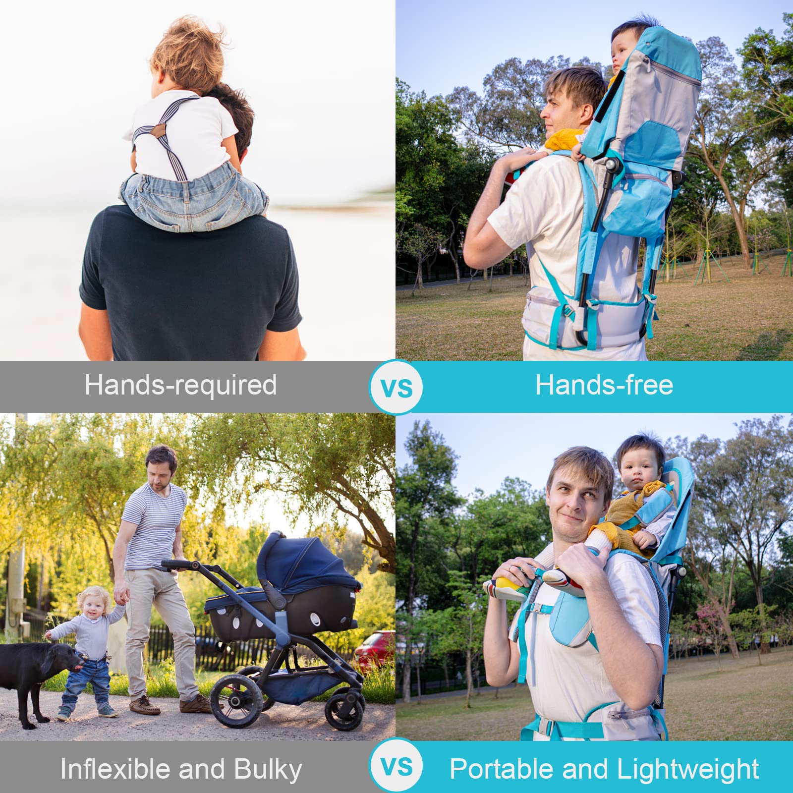 Kidpprod waist and back pockets hold essentials within reach.
