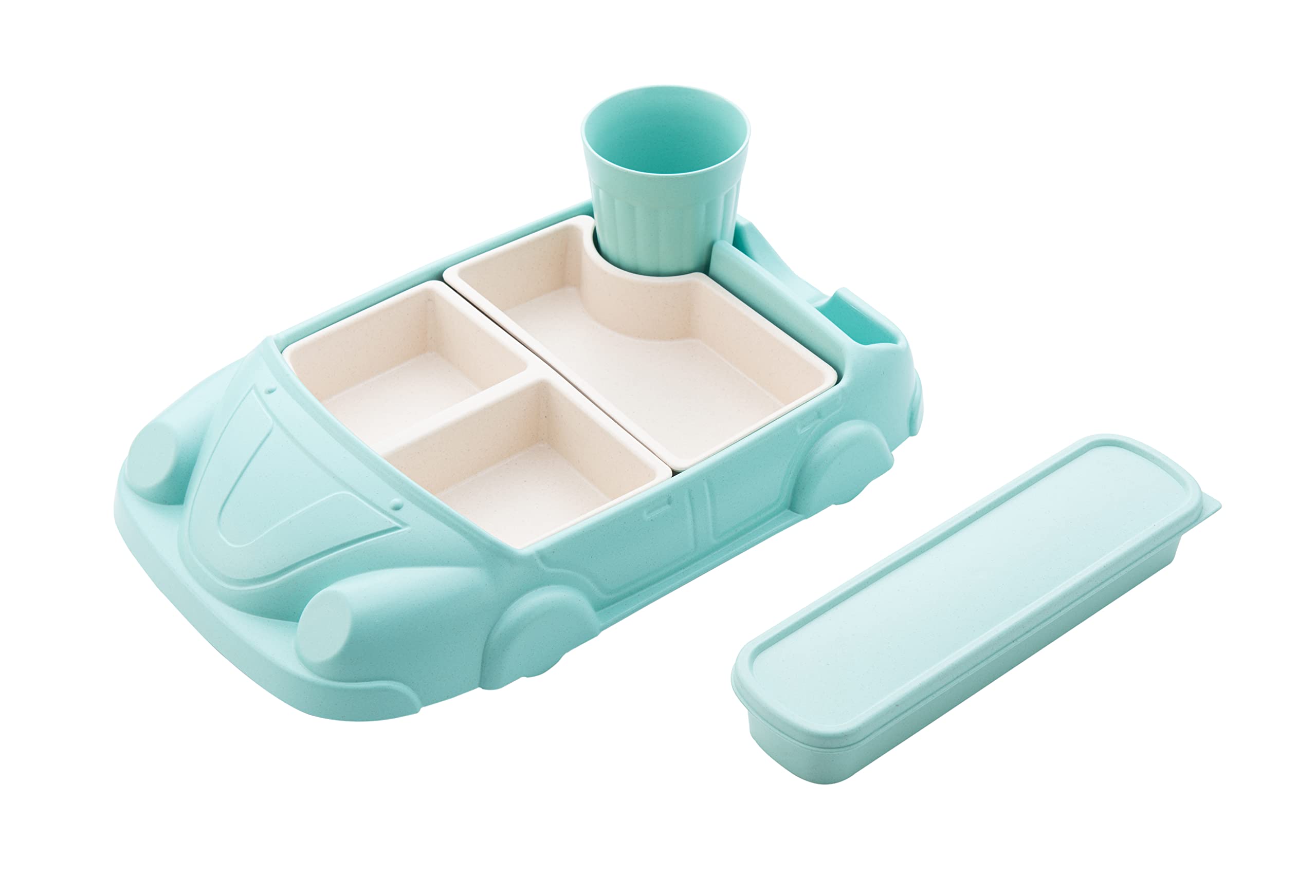 Kids garden light-green color creates a friendly, neutral mealtime vibe