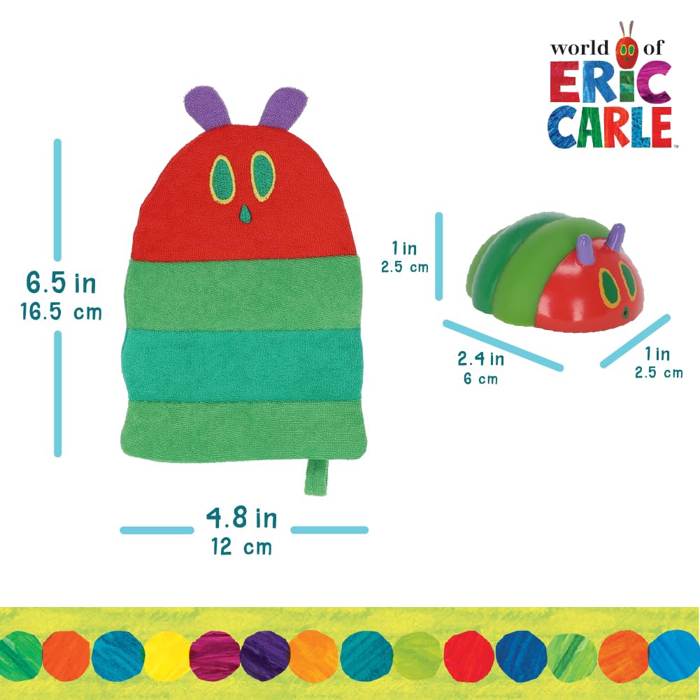 Kids Preferred Eric Carle bath time set brings iconic characters to tub play and cleanup.