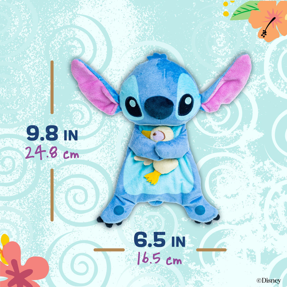 Stitch embroidery detail on the blanket boosts collectability and character recognition