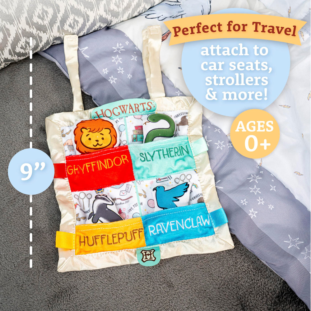 Kids Preferred Hogwarts House peek-a-boo blanket plush mascots promote comforting familiarity for little ones.
