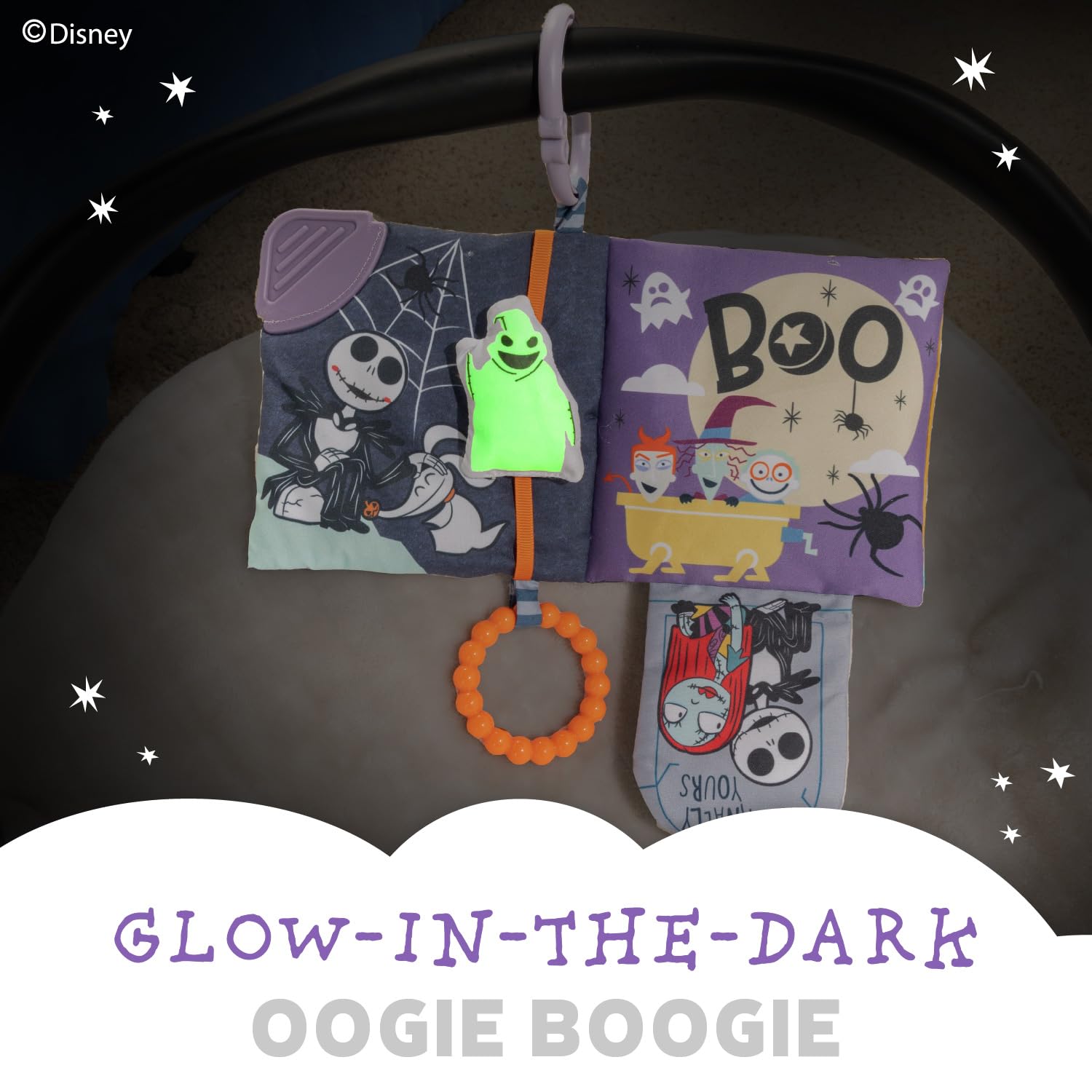 Kids Preferred Nightmare Before Christmas My First Scare on-the-go clip keeps baby entertained in stroller
