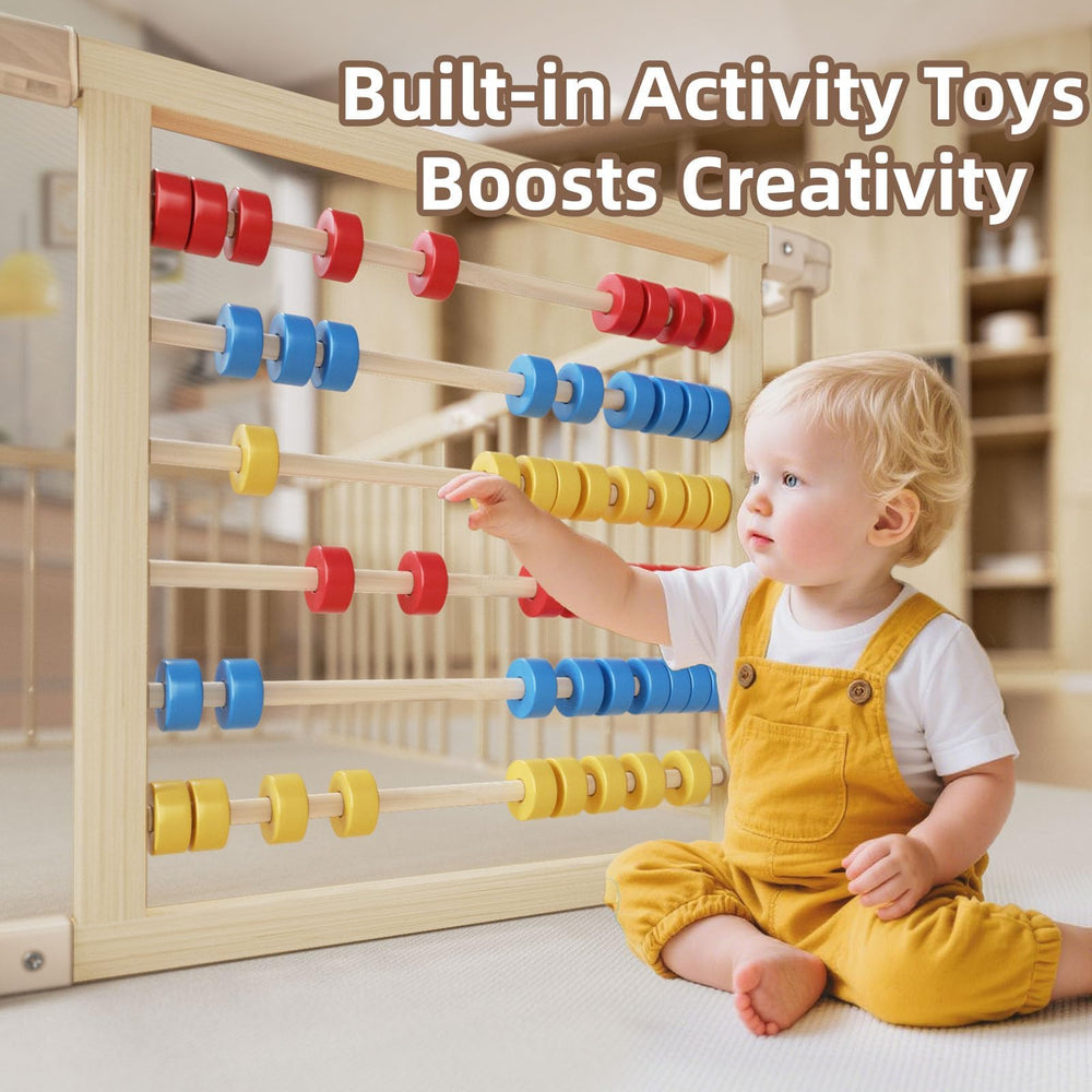 KidsBuddy abacus beads toy accessory enhances tactile visual learning for babies.