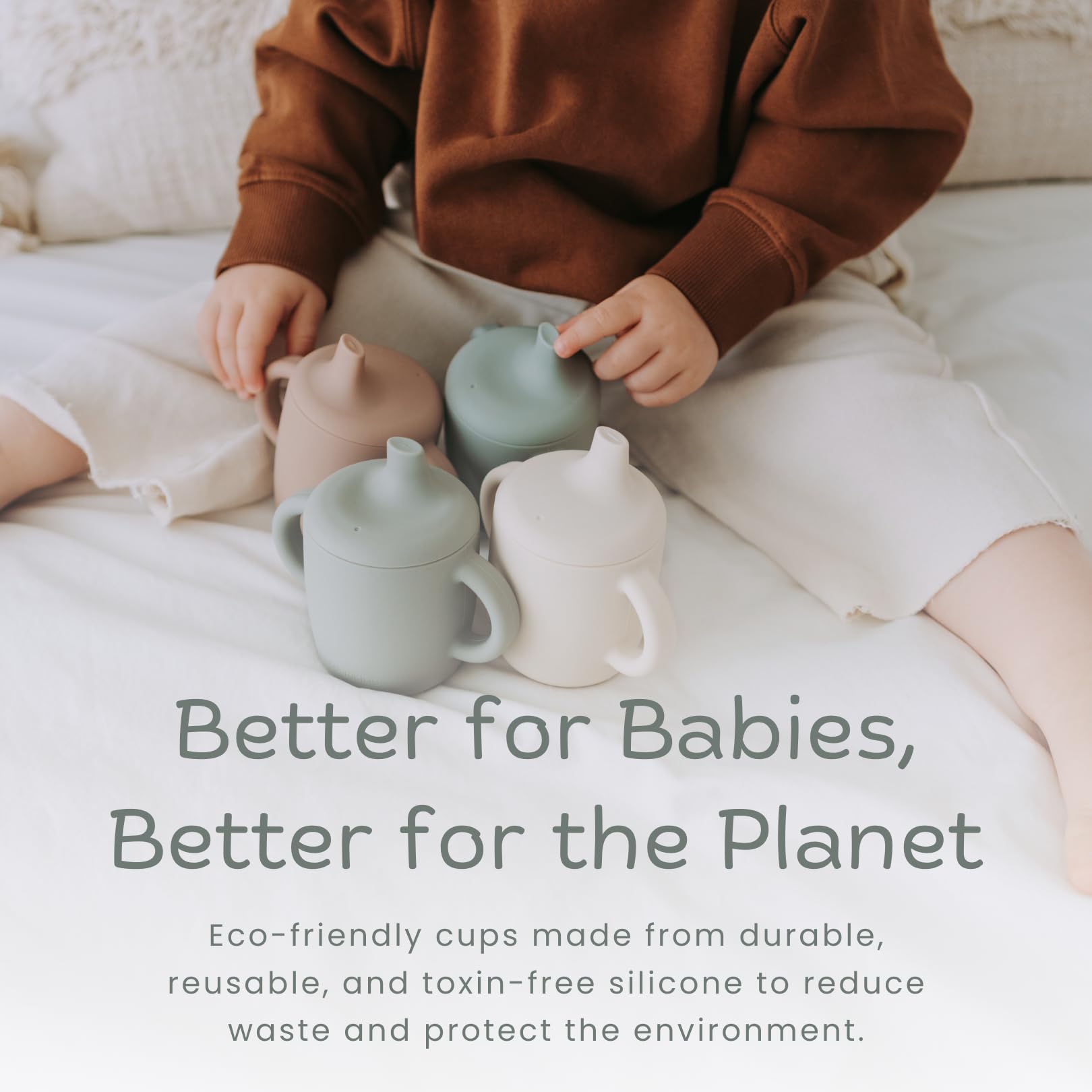 KIDSco silicone sippy cups open-toddler cup use shows capacity-friendly 5 oz design.