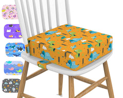 KIDUN toddler booster seat on chair elevates dining reach with comfortable support.