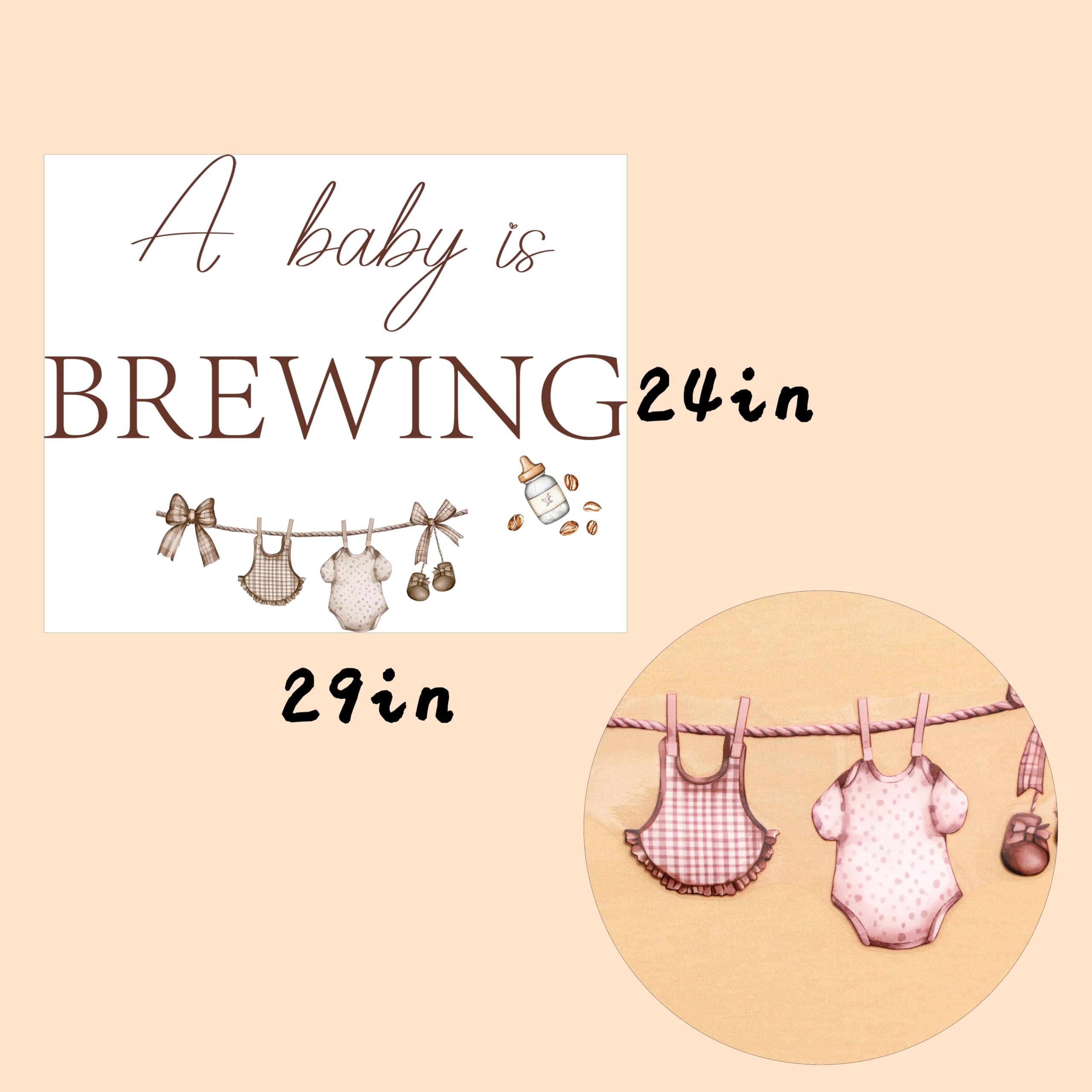 KIETKIE baby shower decor decal ready to decorate a wall display