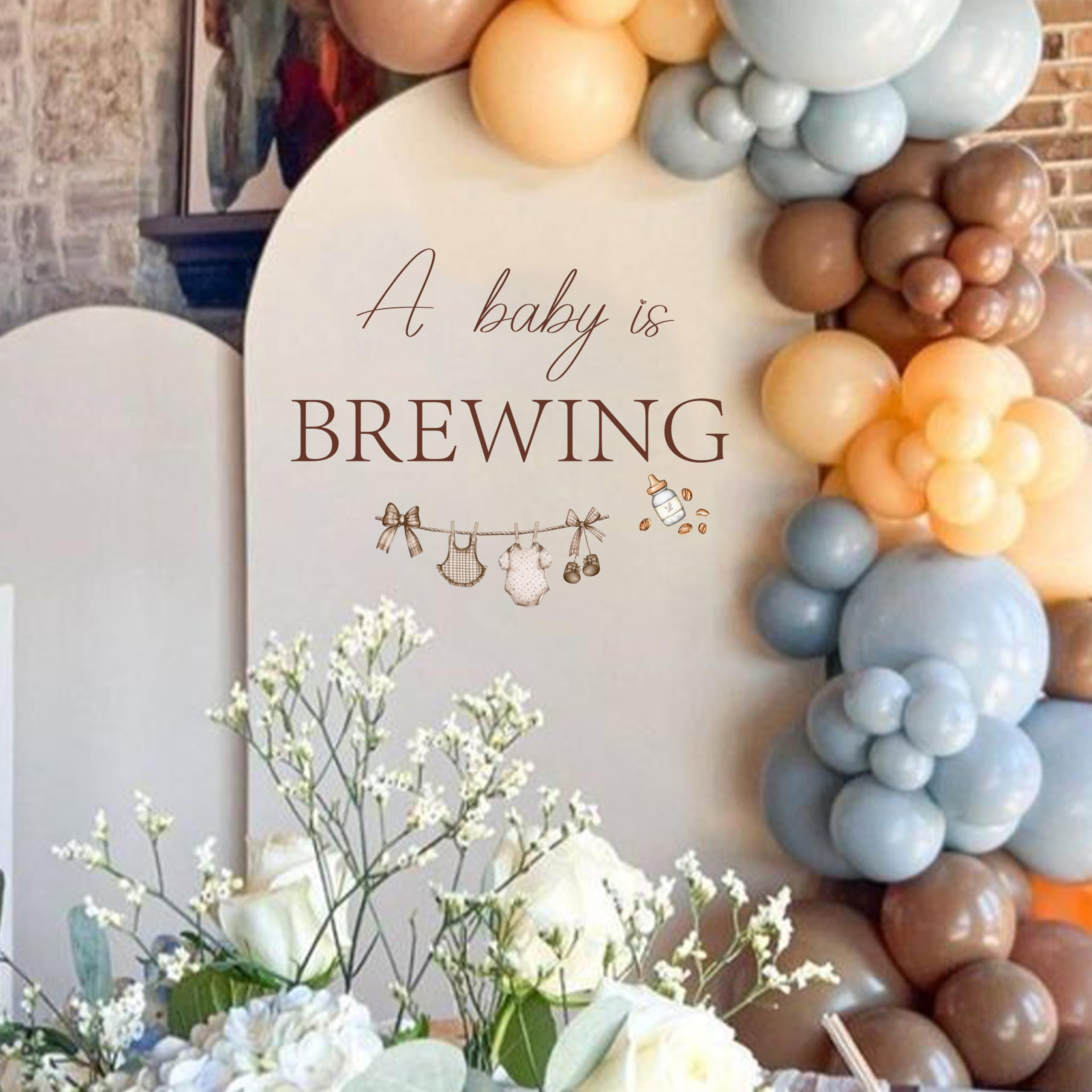 KIETKIE wall decal paired with a balloon arch for stylish celebration styling