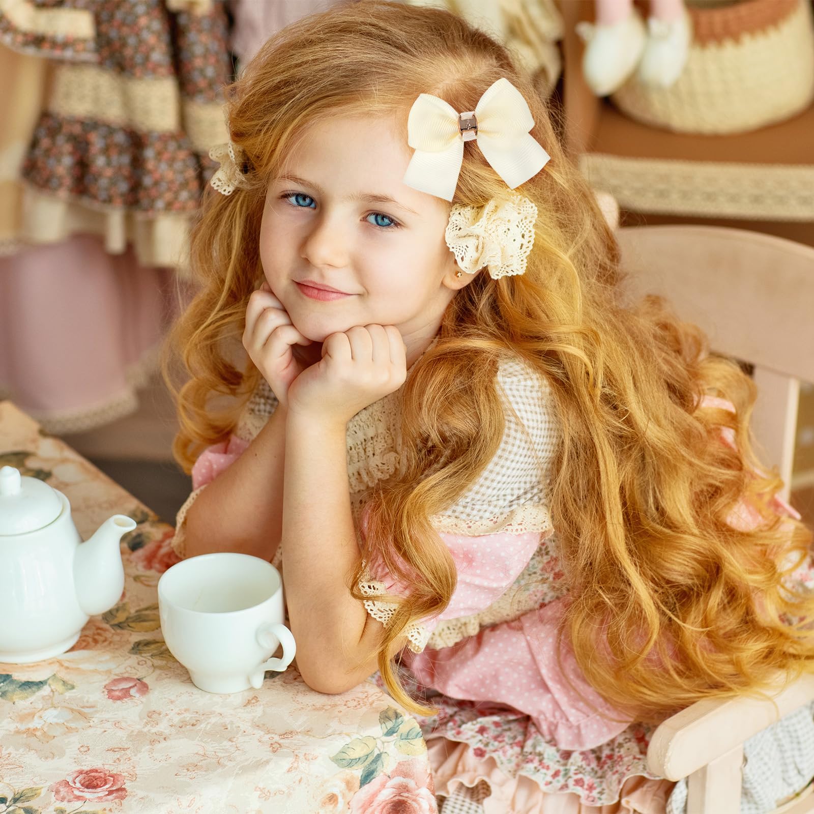 Kifmurase puppy bowknot adds elegant flair to outfits.