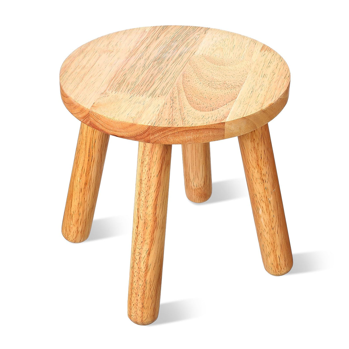 Kifmurase solid wood step stool close-up shows natural grain for durable height access.