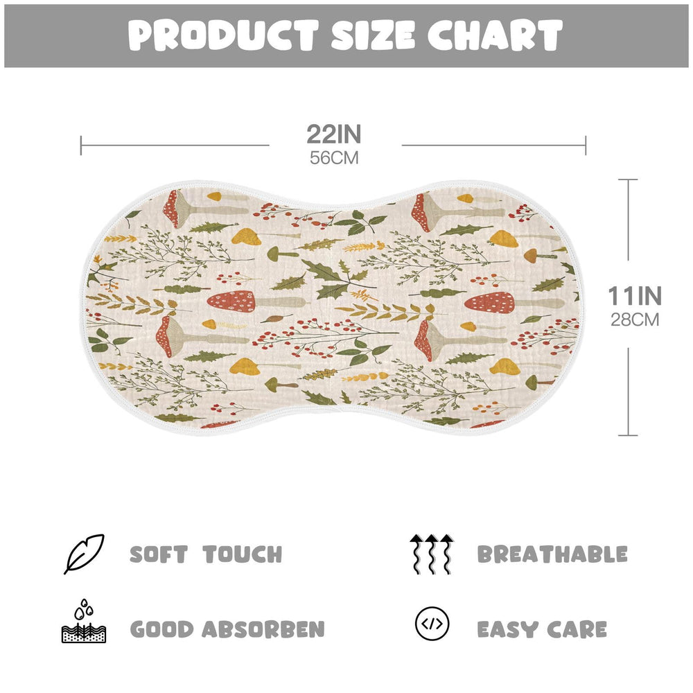 Kigai 11x22 inch burp cloth covers shoulders for better mess management.