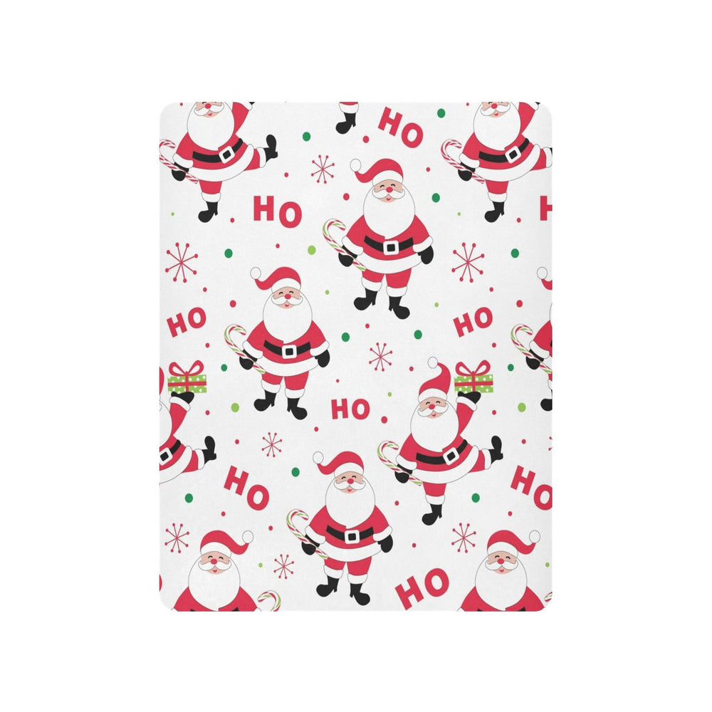 Kigai Christmas Santa crib sheet on standard crib demonstrates secure four-sided elastic