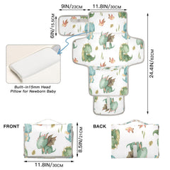 Kigai Cute Dragon changing pad attached to stroller for on-the-go use