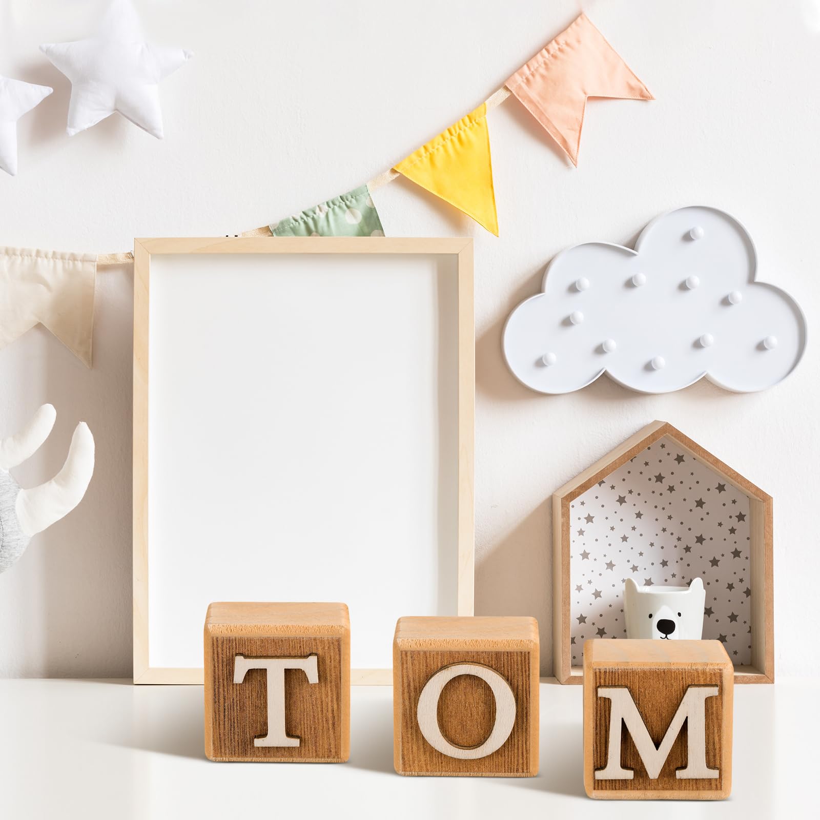 Kigley custom wooden blocks ideal for gifts and home decor.