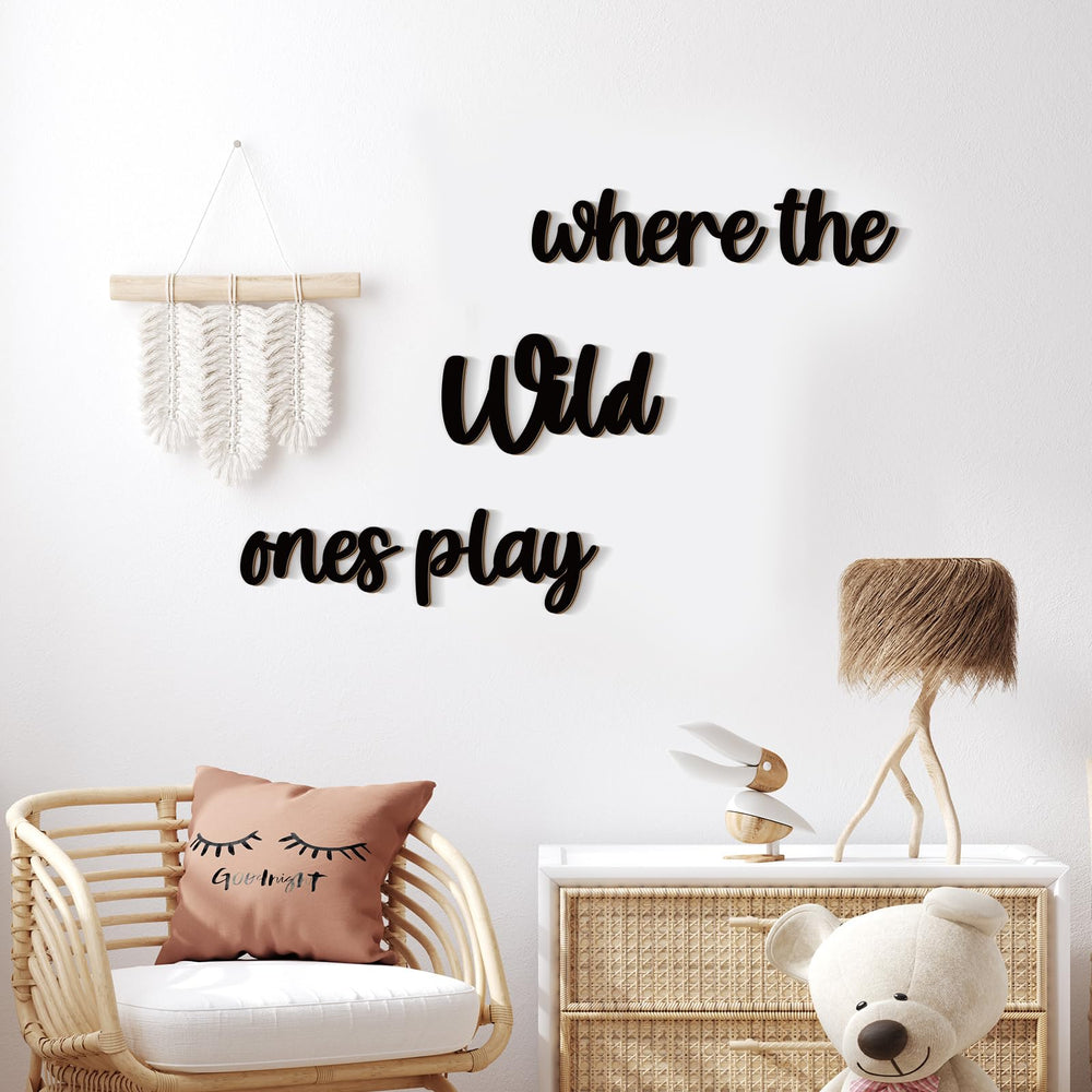 Kigley playroom-wall-decor-wood demonstrates easy room styling and quick setup.