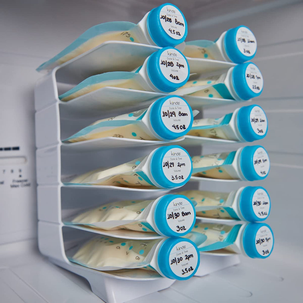 Kiinde date time volume labels aid portion tracking at a glance