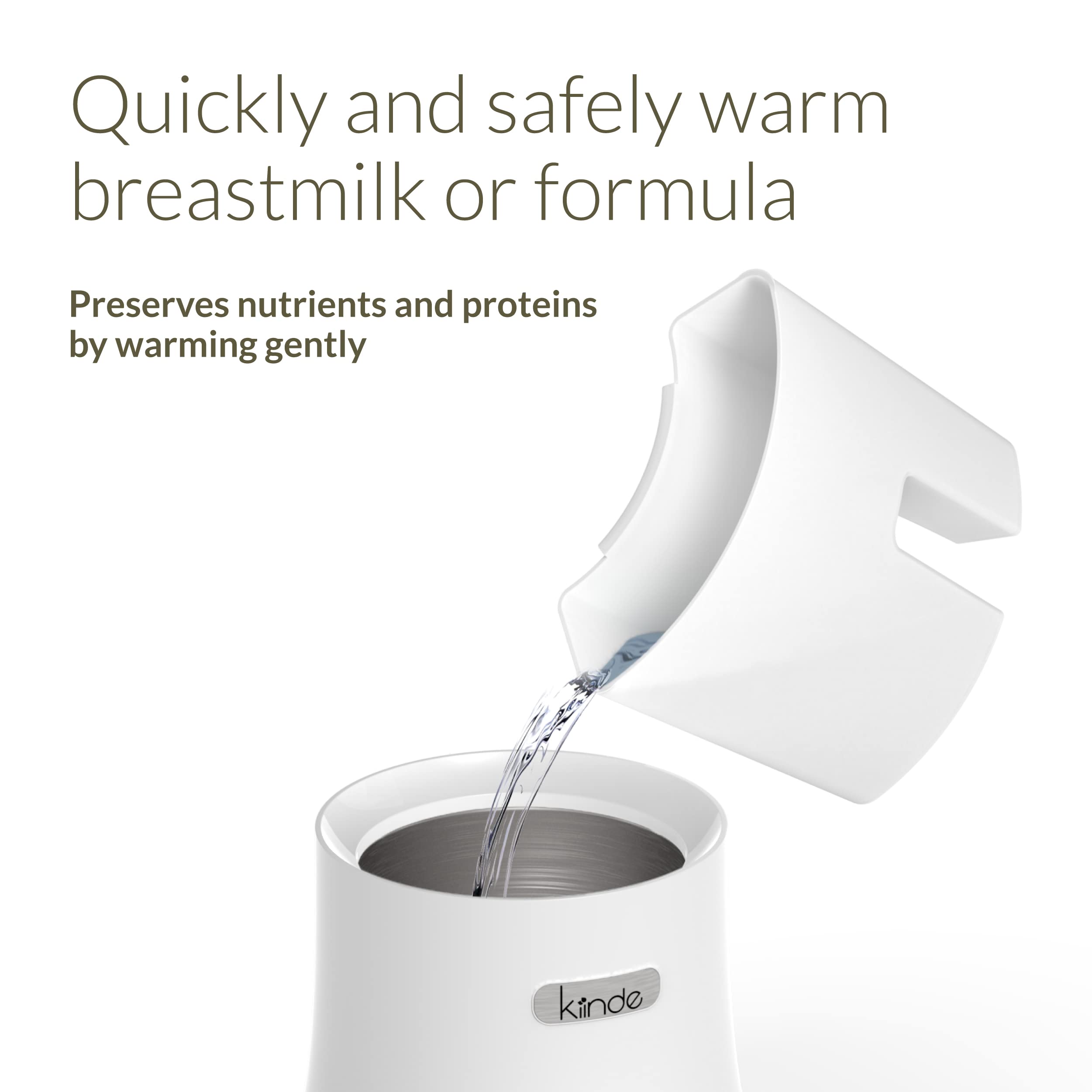 Kiinde Kozii Pro SafeHeat technology using water bath to preserve nutrients