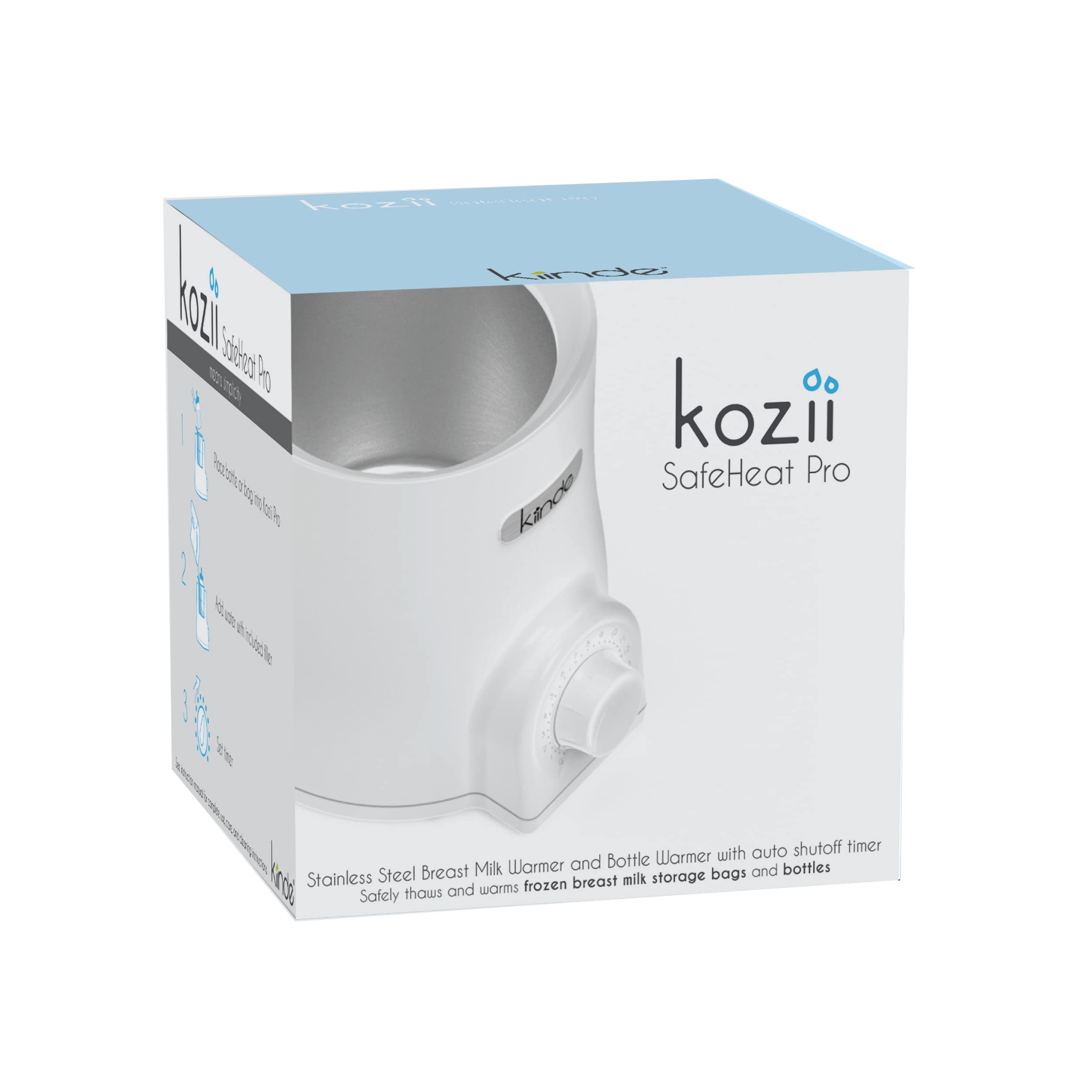 Kiinde Kozii Pro stainless steel warming chamber close up