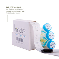 Kiinde marker and holder keep markers handy for on-the-spot labeling