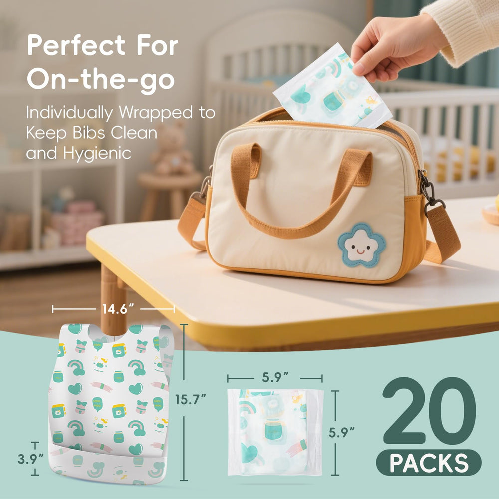 KIIS daycare-friendly bib provides durable protection for 2-6-year-olds during meals