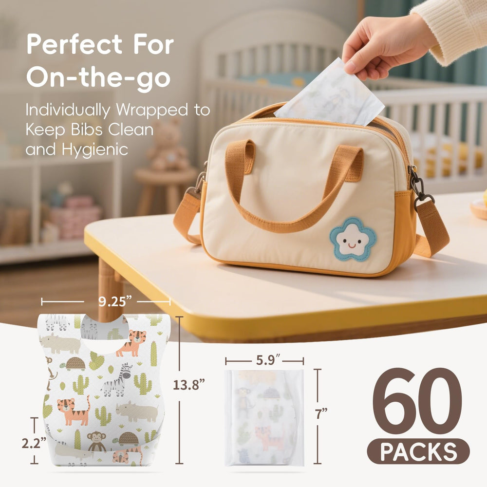 KIIS individually-packaged-case bibs ensure hygiene for home and outings.