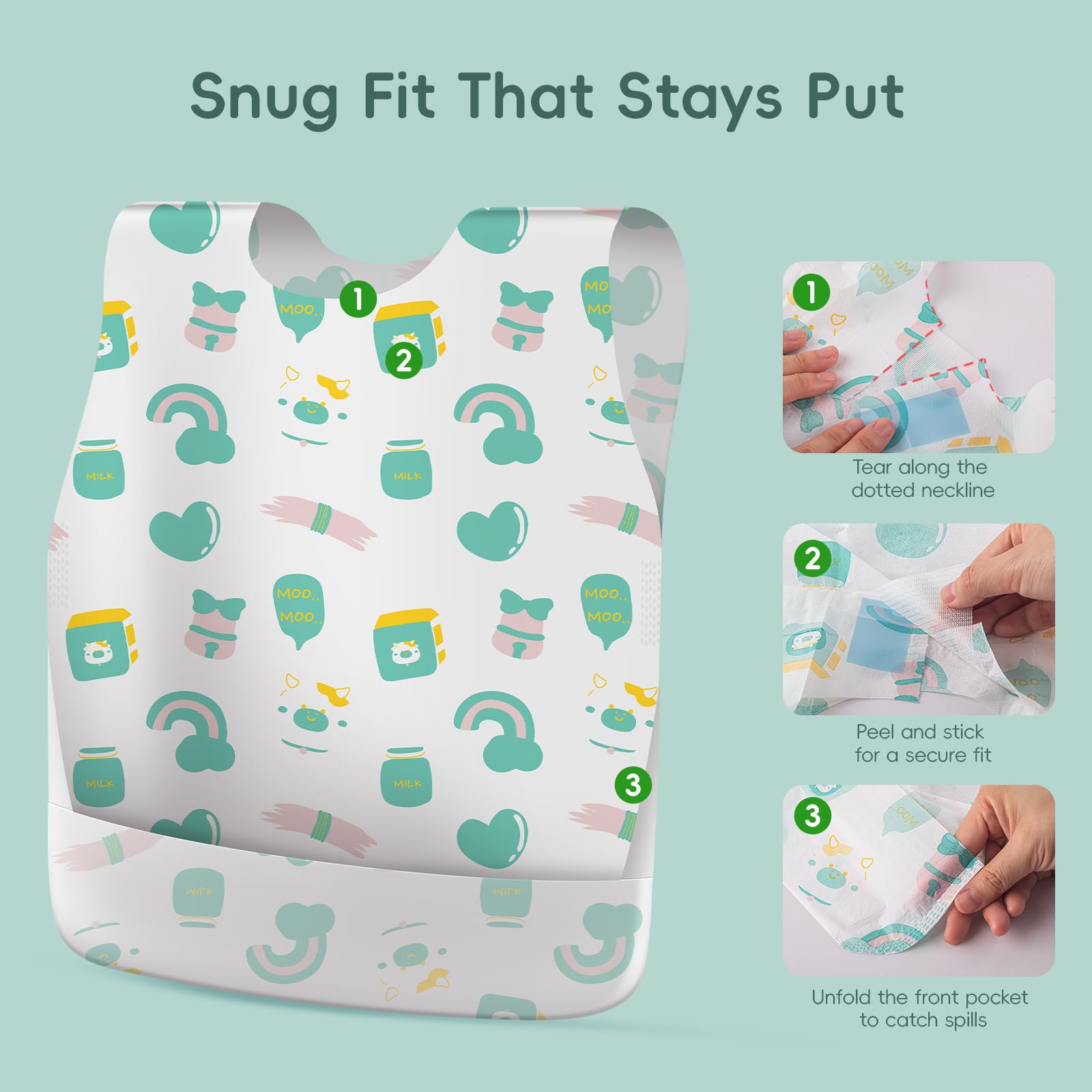 KIIS multi-use bib doubles as paint smock for messy-play and meals