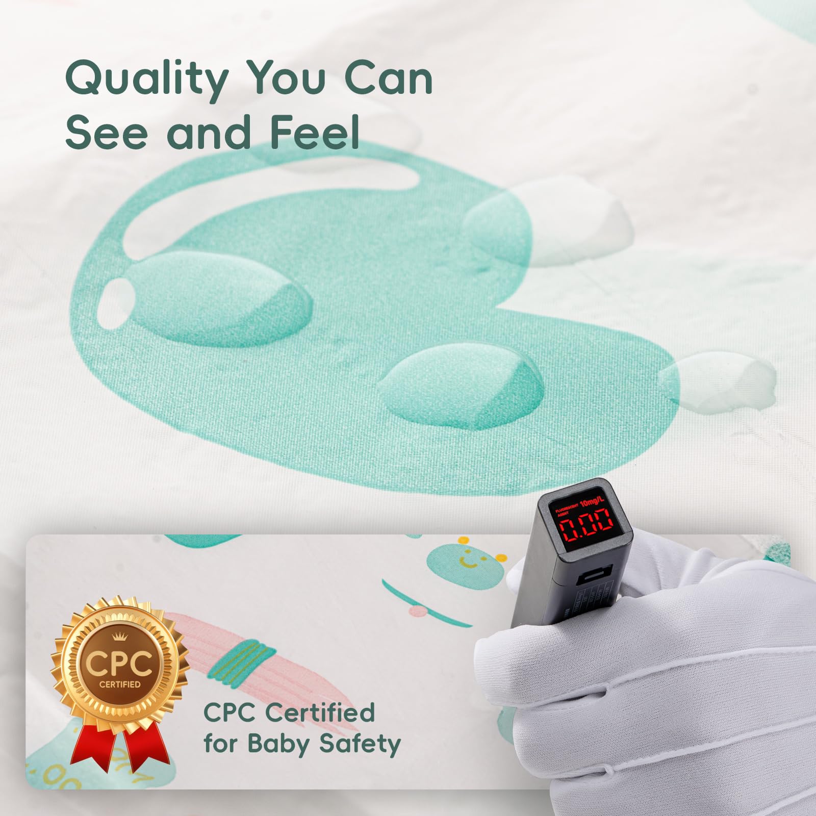 KIIS CPC-certified bib in skin-safe materials for toddlers and preschoolers