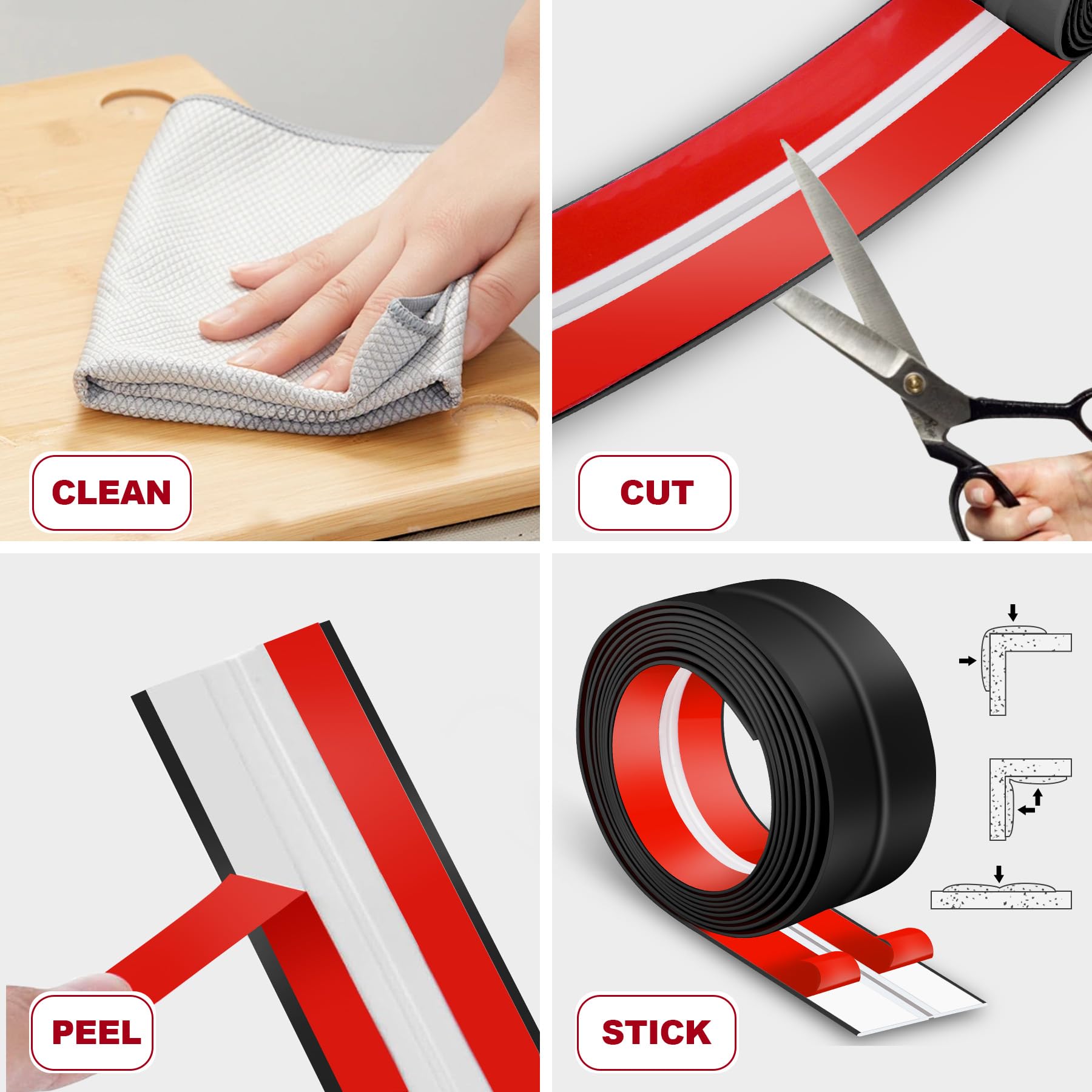Kikerike corner protector sleek black design blends with modern interiors