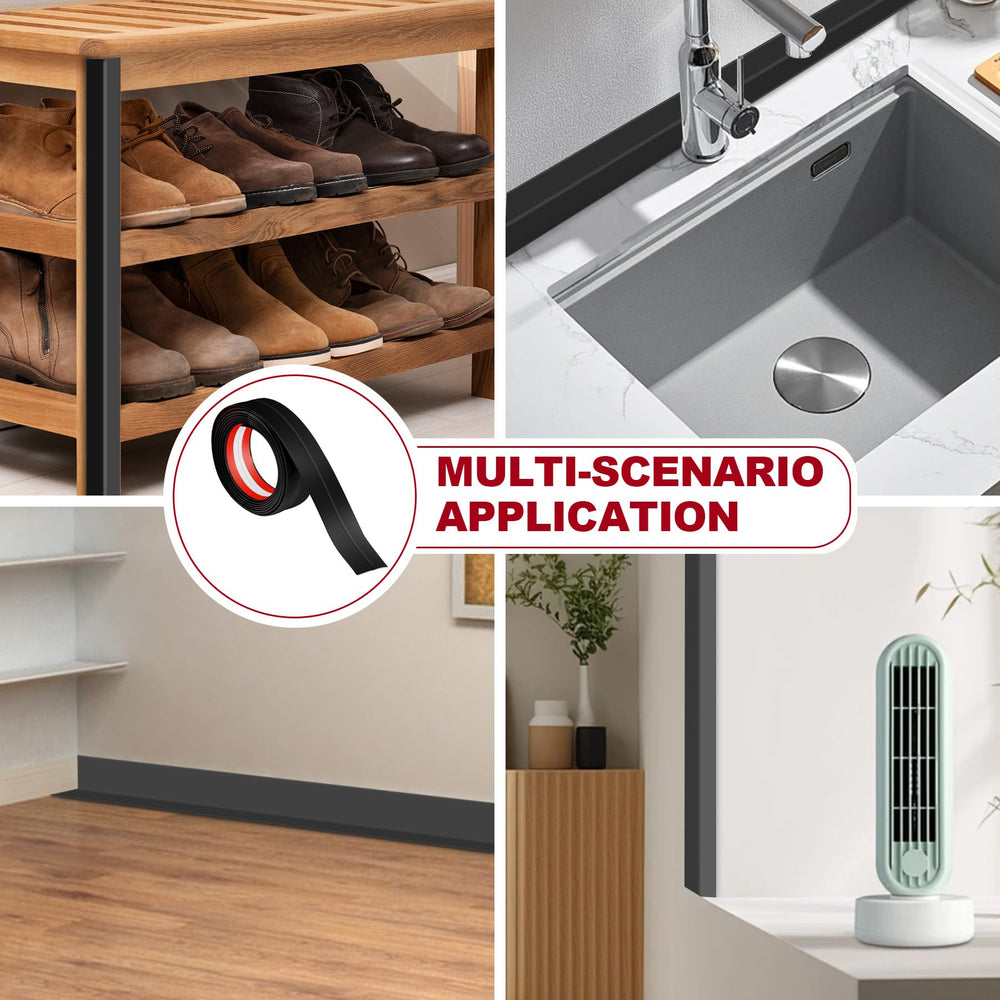 Kikerike corner protector demonstrates compatibility with drywall, wood, metal, and tile