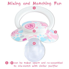 Kiligspace adult pacifier designed for DIY decorating and mix-and-match