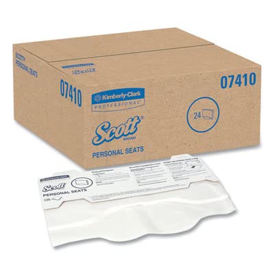 Kimberly-Clark Scott Personal Seats cover dispenser action illustrating quick access.