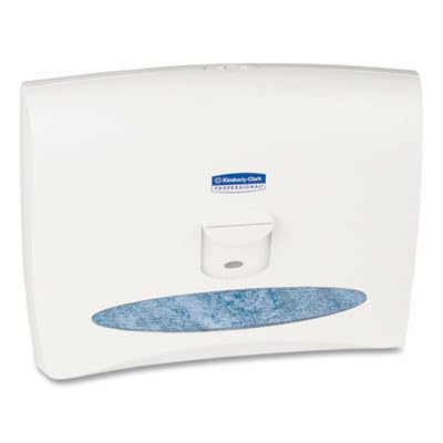 Kimberly-Clark Scott Personal Seats cover in use reduces litter risk in busy spaces.