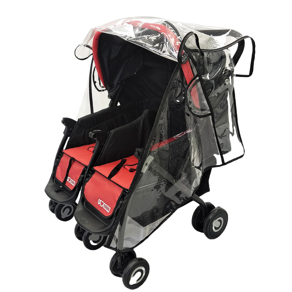 KIMILEAY EVA-material stroller cover highlighting safe, durable, non-toxic construction.