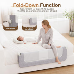 Kincongi bed rail breathable mesh panel improves airflow and comfort.