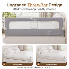 Kincongi bed rail soft-padding-breathable-fabric for comfortable contact