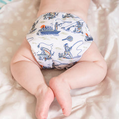 Kinder bamboo viscose inserts showing 4-layer structure with no microfiber.