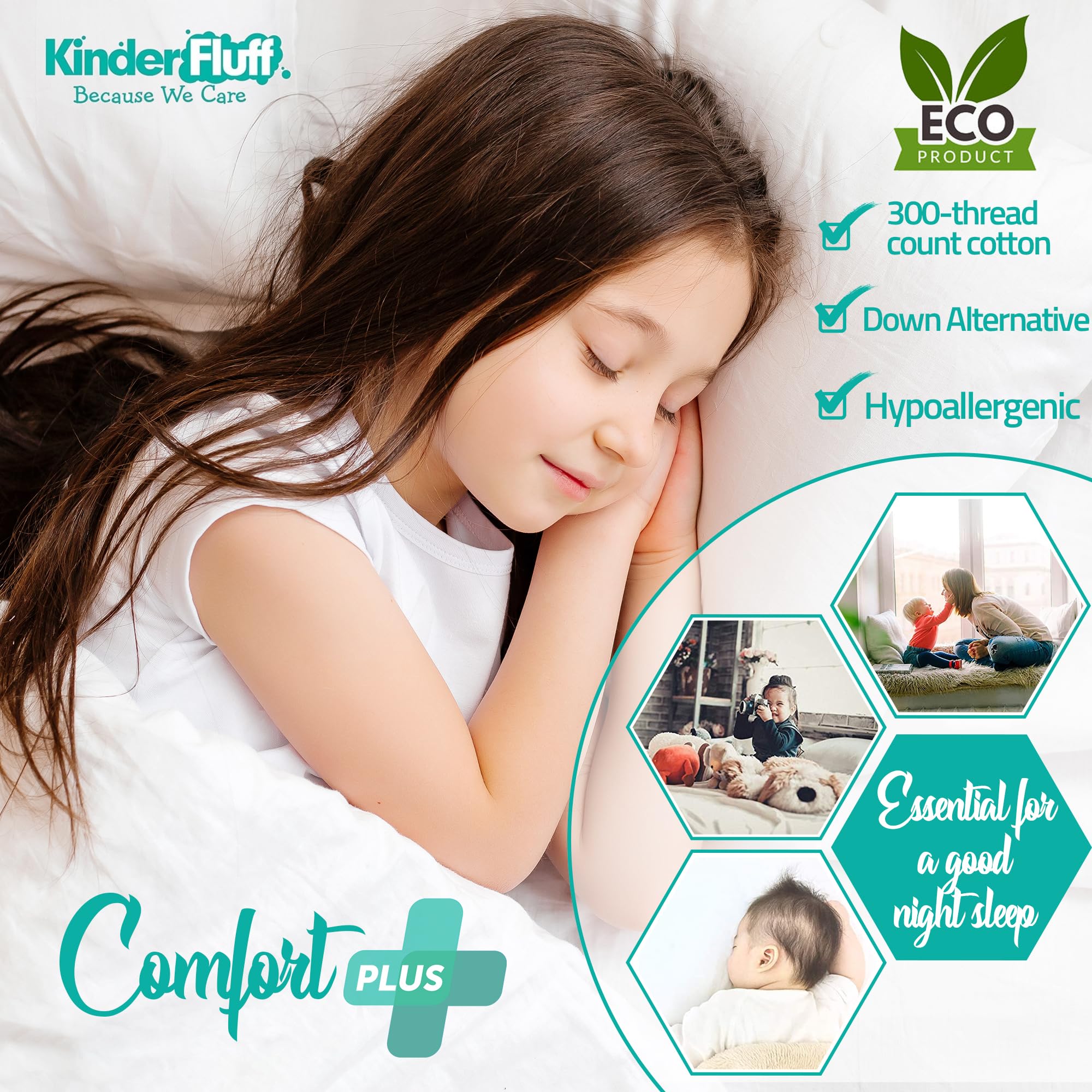 Close-up of Kinder Fluff cotton shell texture