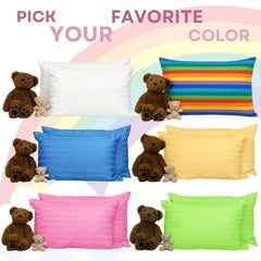 kinder Fluff mini toddler pillow lump-free design shown