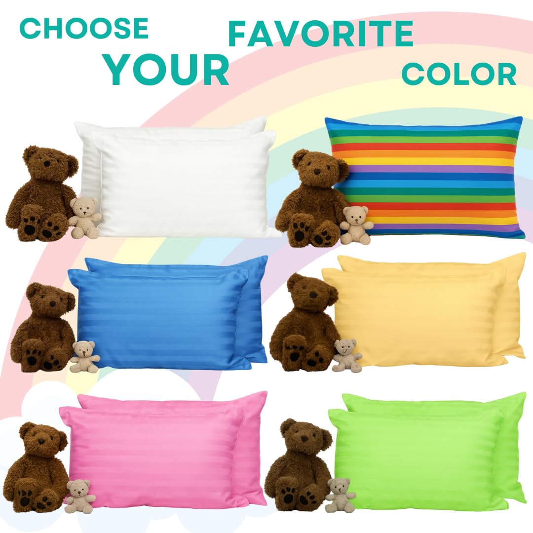 Kinder Fluff pillows in a travel-ready setup