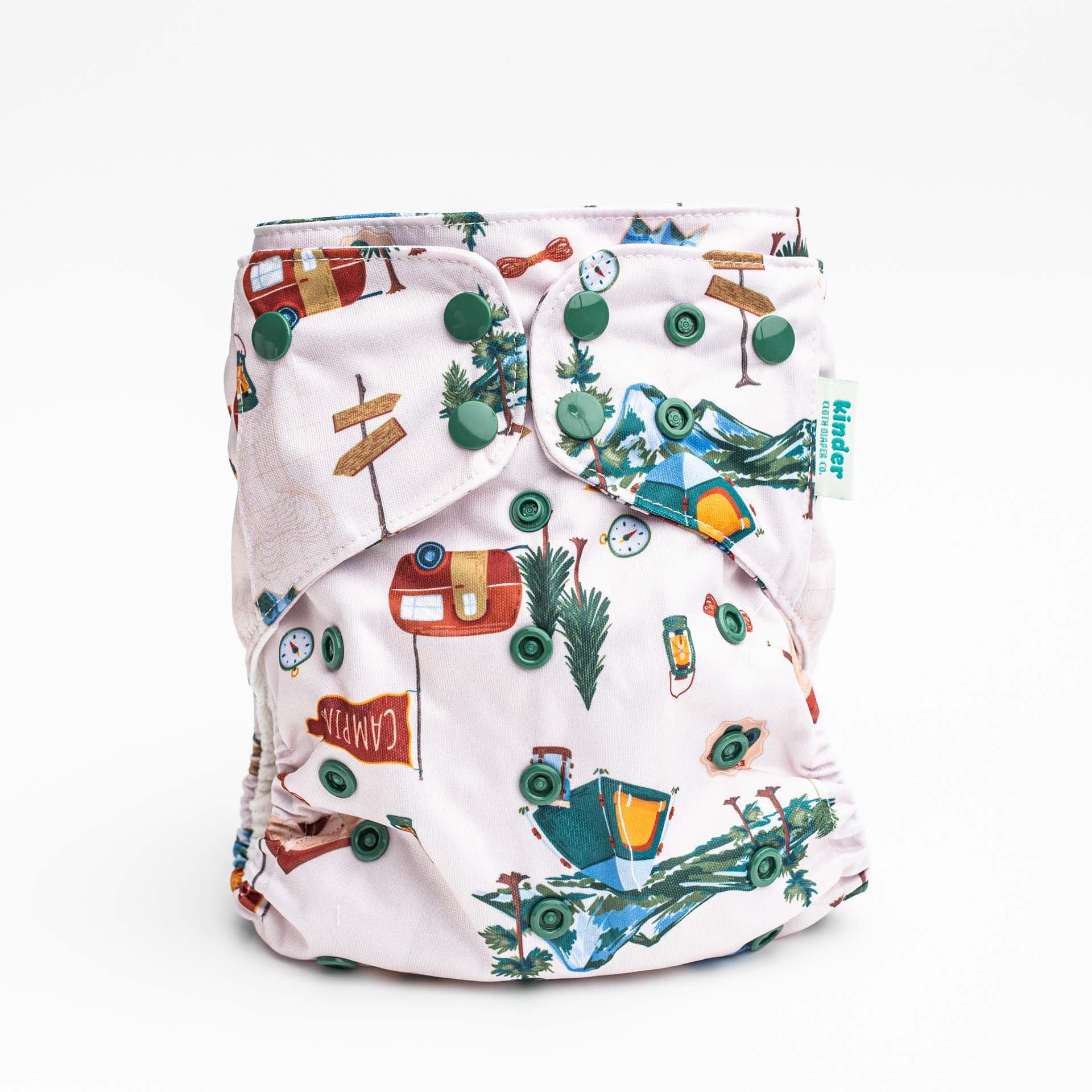 Kinder roll-top wet bag keeps wet and clean contents organized on the go.