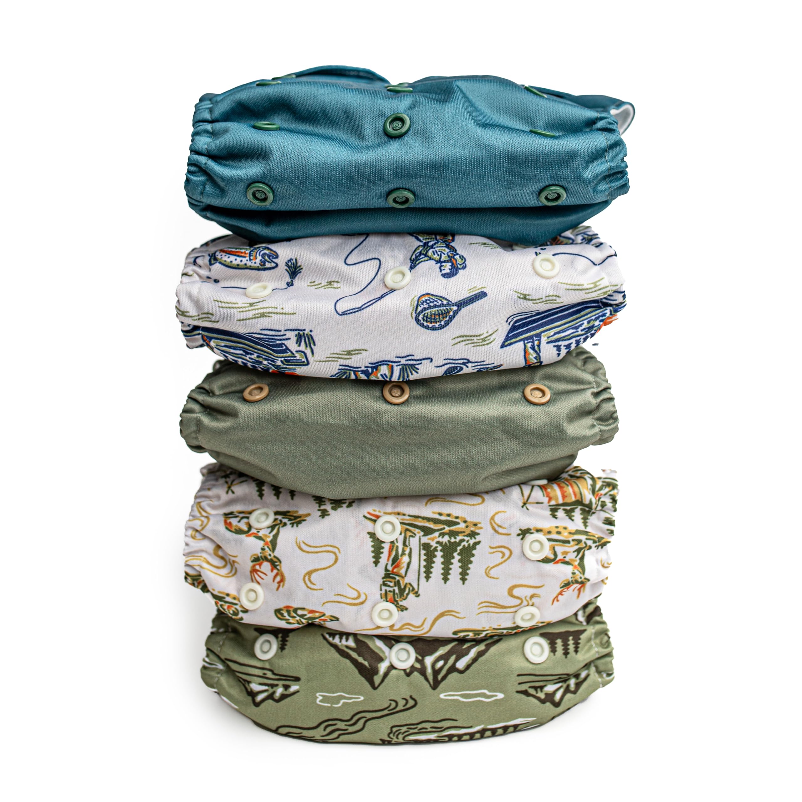 Kinder tummy panel waterproof area prevents leaks during tummy sleep.